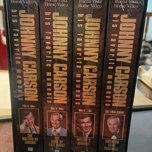Johnny Carson Collection - his favorite moments 4 VHS set